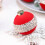 Luxurious Flocking Christmas Tree Baubles 8cm Warm-wine red 5