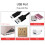 LED-Tischleuchte dimmbar USB 4