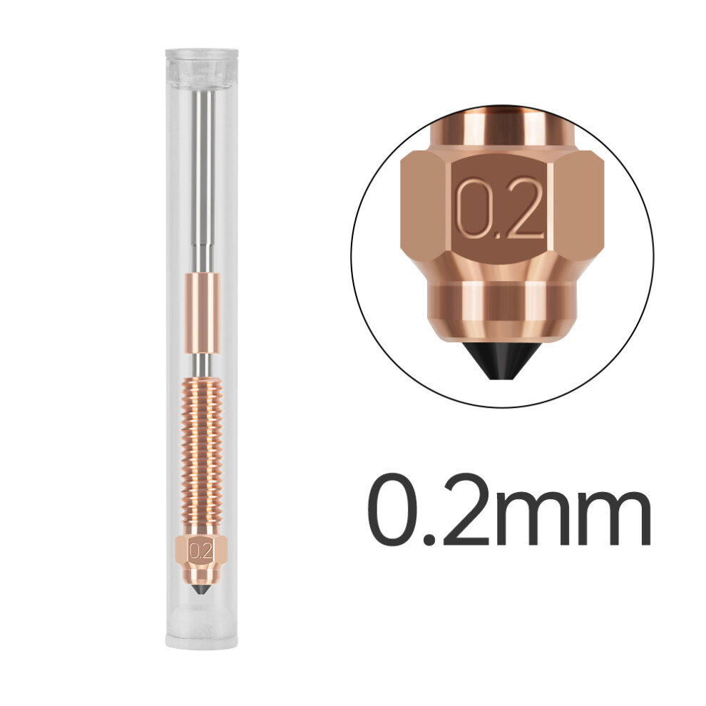 3D Nozzle 0.2Mm Cz Copper Hardened Steel For K1c/K1 Max/Ender 3 V3 323163281346