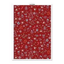 Christmas Transfer Paper Clay Transfer Sheets Clay Tool-YH7066