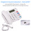 Big Button Corded Phone Hands-Free Redial Flash Speed Dial Ring Volume 5