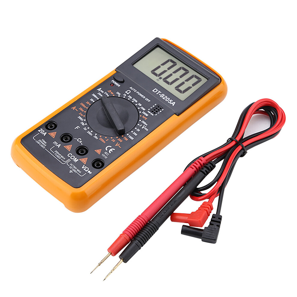 Dt9205a Lcd Digital Multimeter Ac/Dc Resistance Capacitance Tester 610830946524