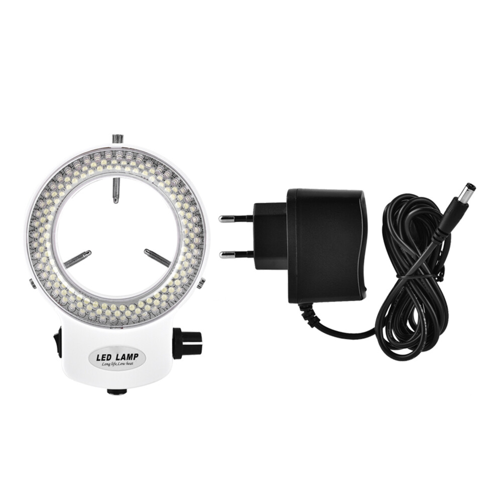Microscope Camera 144 Led Ring Lamp Adjustable Brightness (White) White 610830946753