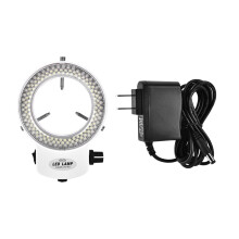 Mikroskopkamera mit 144 LED-Ringlampe, helligkeitsregl.