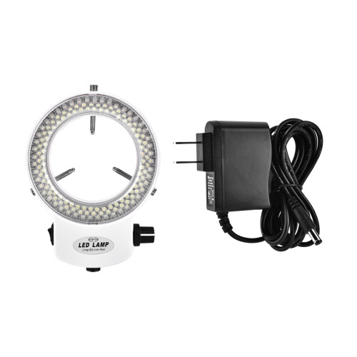 Mikroskopkamera mit 144 LED-Ringlampe, helligkeitsregl.