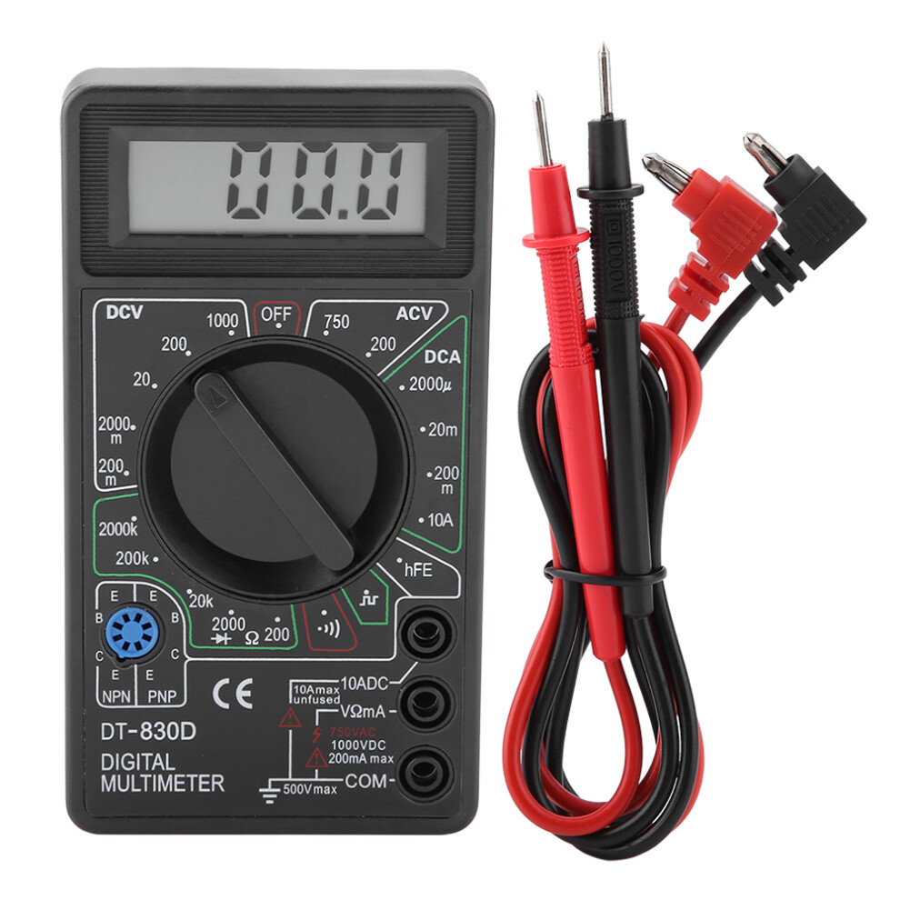 Dt830d Mini Lcd Digital Multimeter Voltmeter Ammeter Ohmmeter 610830946272