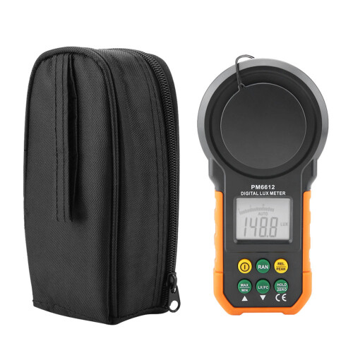 PEAKMETER PM6612 200.000 Lux Hochpräzise Digital-Lichtmesser