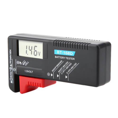 Digitaler LCD-Batterietester BT-168D für AA/AAA/C/D/9V 2