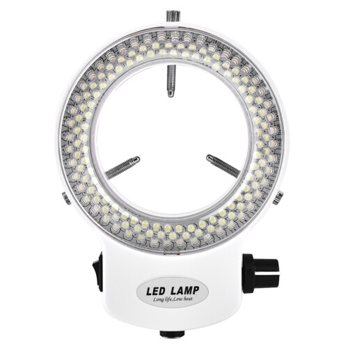 Microscope Camera 144 LED Ring Lamp Adjustable Brightness (White) 1