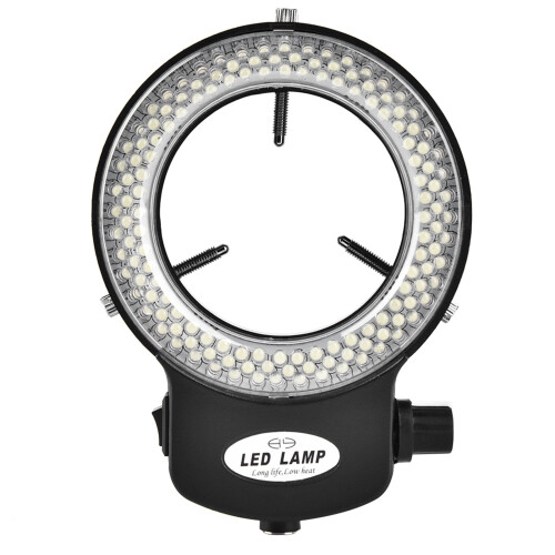 Mikroskopkamera 144 LED-Ringlampe helligkeitsregl. schwarz 1
