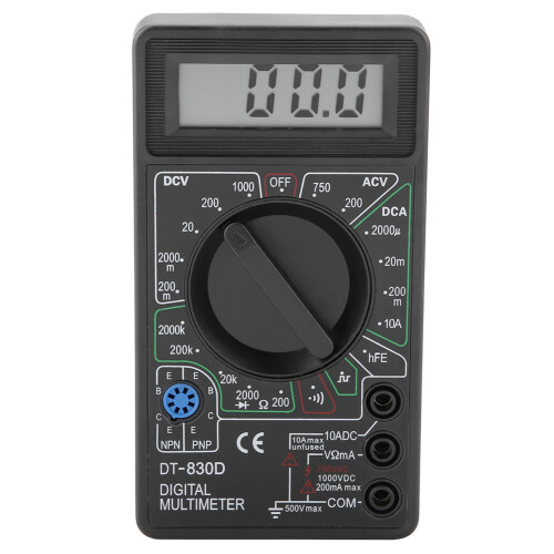 DT830D Mini LCD Digital Multimeter Voltmeter Ammeter Ohmmeter 1