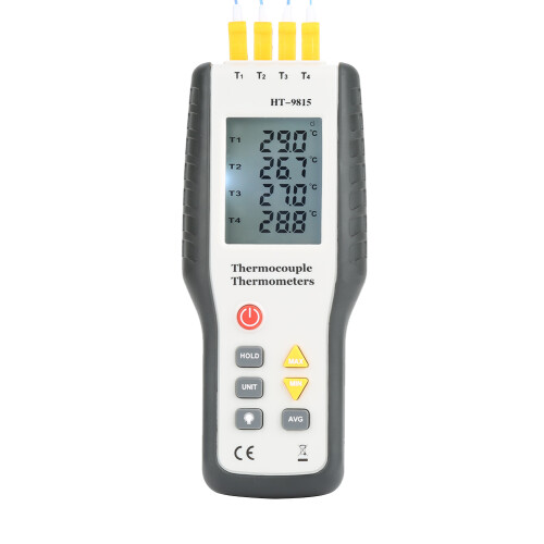 HT-9815 4-Kanal Digital-Thermometer K-Typ 1