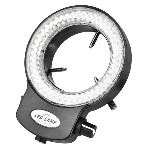 Mikroskopkamera 144 LED-Ringlampe helligkeitsregl. schwarz 2
