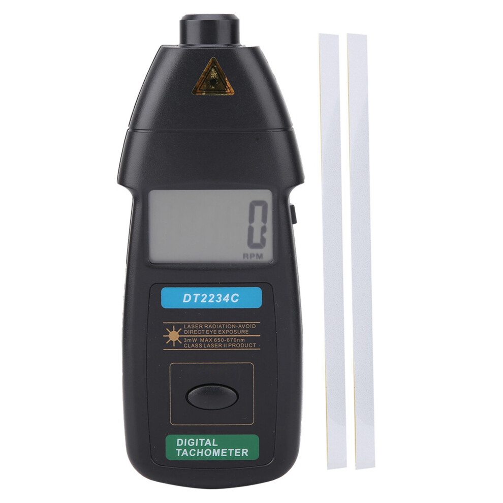 Dt2234c Handheld Laser Tachometer 2.5-99999Rpm Non Contact 610830943585