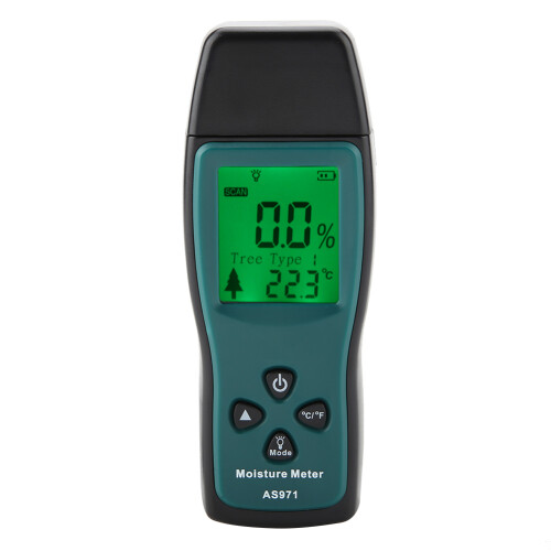 SMART SENSOR AS971 Holzfeuchtigkeitsmesser LCD 0~40C