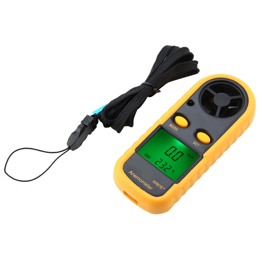 Smart Sensor Ar816+ Digital Lcd Anemometer Wind Speed Meter 610830945473