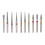 Dental Diamond Burs FG 1.6mm High Speed Handpiece Emery Bits 3
