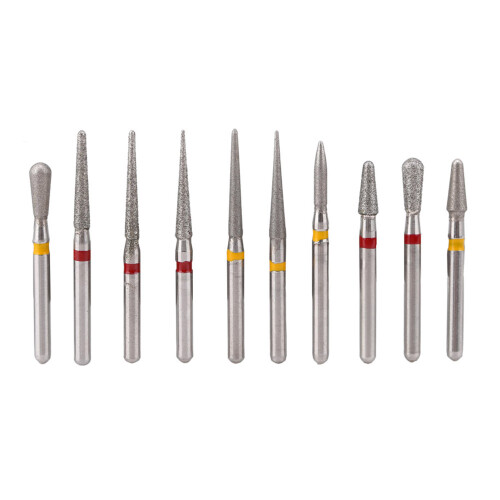 Dental Diamond Burs FG 1.6mm High Speed Handpiece Emery Bits 2