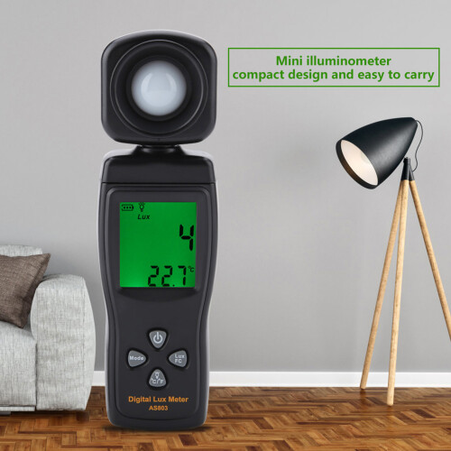 SMART SENSOR AS803 Digital Luxmeter Mini LCD -10~60C 2