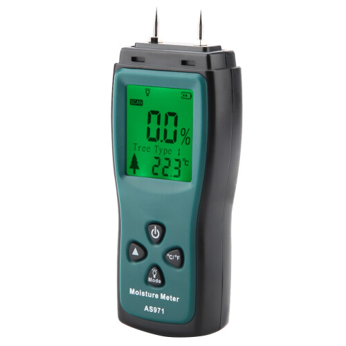 SMART SENSOR AS971 Holzfeuchtigkeitsmesser LCD 0~40C 2