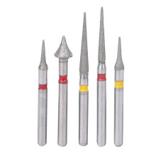 5x Zahnarzt-Hochgeschwindigkeits-Diamant-Burs