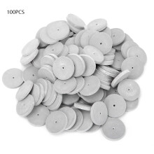 100x Zahnarzt-Burs Schleifpoliergummirad Grau Fein