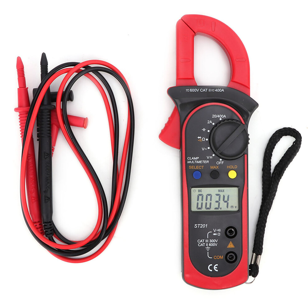 St201 Automatic Digital Clamp Meter Dc/Ac Voltage Tester 610830936648