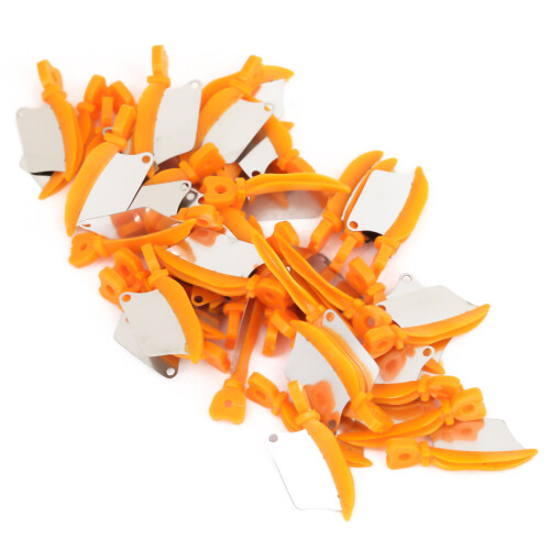 40Pcs Dental Interproximal Plastic Wedges Orange M 2