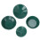 4pcs Green Mining Gravity Trap Gold Washing Pan Kit 4