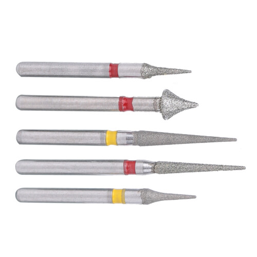 5x Zahnarzt-Hochgeschwindigkeits-Diamant-Burs 1