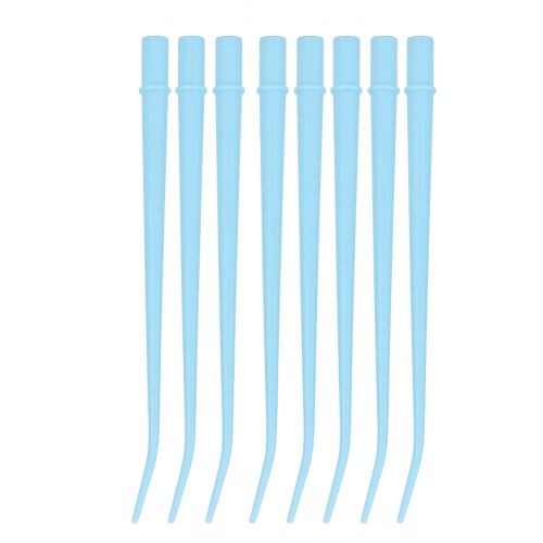 25 Stk Einweg-Speichelabsaugspitzen (Blau, Klein) 2