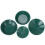 4pcs Green Mining Gravity Trap Gold Washing Pan Kit 5