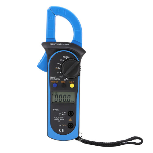 ST201 Digital-Klemmmessgerät Multimeter DC/AC Spannungsprüfer 1