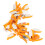 40Pcs Dental Interproximal Plastic Wedges Orange M 4