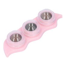 (Pink) Catnip Balls Interactive Pea Shape Kitten Toy Pink