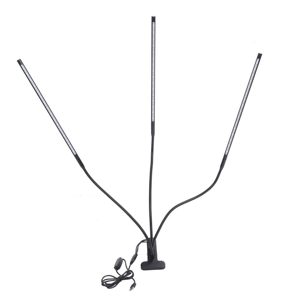 (Timer Function 30W) LED Grow Light 3 Head Full Spectrum Dimming Timer 30W-image-OPC-PMCMCKG-NEW