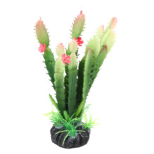 Plastic Cactus Plant Terrarium Reptile Habitat Home Decor