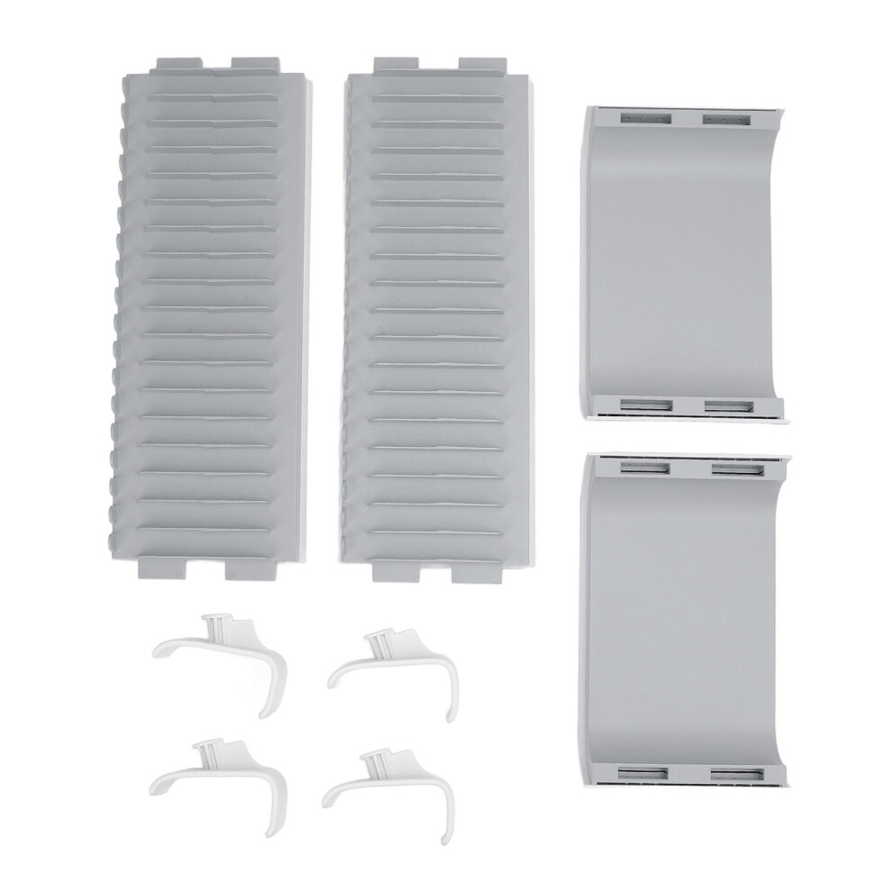 (Grey) Game Storage Tower 18 Slots Minimalist Design for PS White Blue