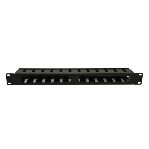2U Rack Mount Cable Management 12 Slots Dustproof Panel 19in 1