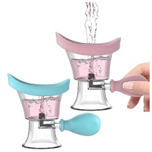 Eye Wash Cup, 2-Piece Eye Wash Kit, Manual Air-Pressure Eye Cleaning Cup Tool, Eye Rinse