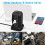 Tower Power Strip 12 Outlets USB*3 Type-C*1 5.1ft 2000W Black 2