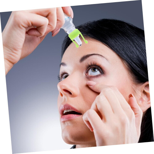Eye Drops Fixing Bracket 2 Pack Portable Silicone Storage Holder Green For Easy Eye Drops Application 1