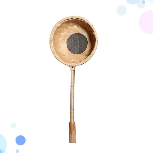 Rattan Tee Langstiel Filter Netz Handarbeit 1