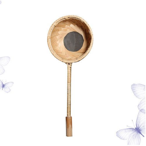 Rattan Tee Langstiel Filter Netz Handarbeit 2