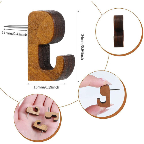 Aesthetische Reißzwecken Einfaches Design Holz 20 1