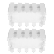 2 Piezas Valla De Estacas Madera Para Maceta Caja Jardinera
