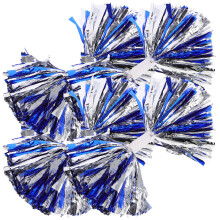4Pcs Blue Pe Cheer Pom Poms Durable Cheerleader Props for Sports