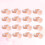 100Pcs Pink Disposable Silicone Pigment Rings Holder 7