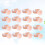 100Pcs Pink Disposable Silicone Pigment Rings Holder 11