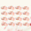 100Pcs Pink Disposable Silicone Pigment Rings Holder 9